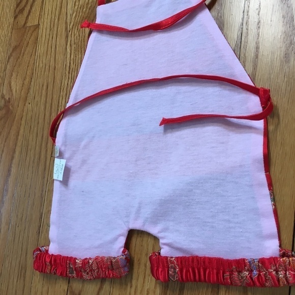 Vintage Infant Baby Girls Red Top - Picture 11 of 12
